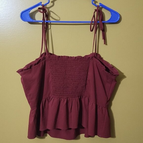 Express Cropped Cotton Blend Tank L - Picture 2 of 4